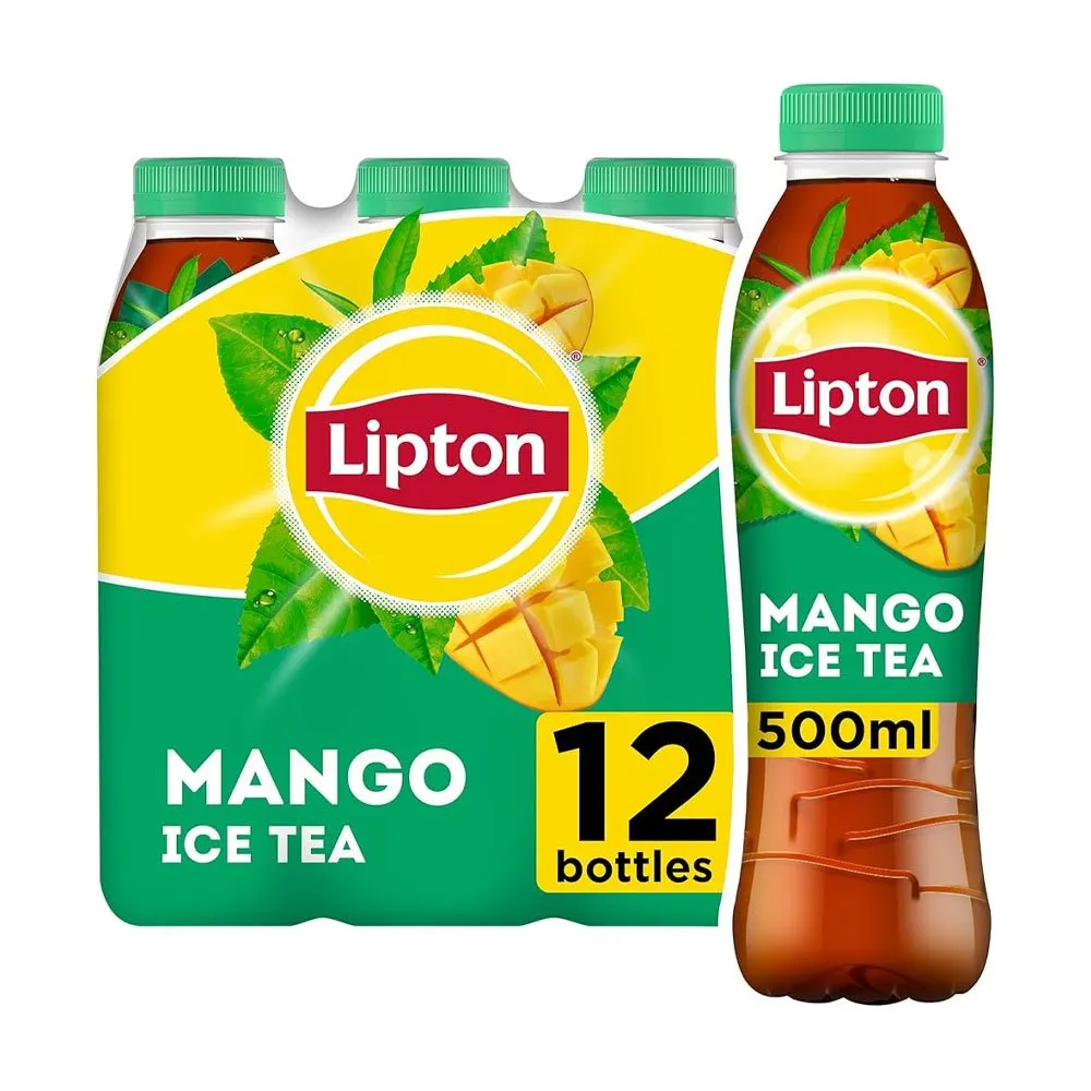 Lipton-Mango-Iced-Tea-500ml-Pack-of-12 Lipton Mango Iced Tea 500ml – Pack of 12 - Image 1