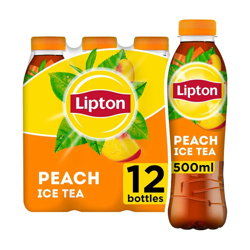 Lipton-Peach-Iced-Tea-500ml-Pack-of-12 Lipton Peach Iced Tea 500ml – Pack of 12 - Image 1