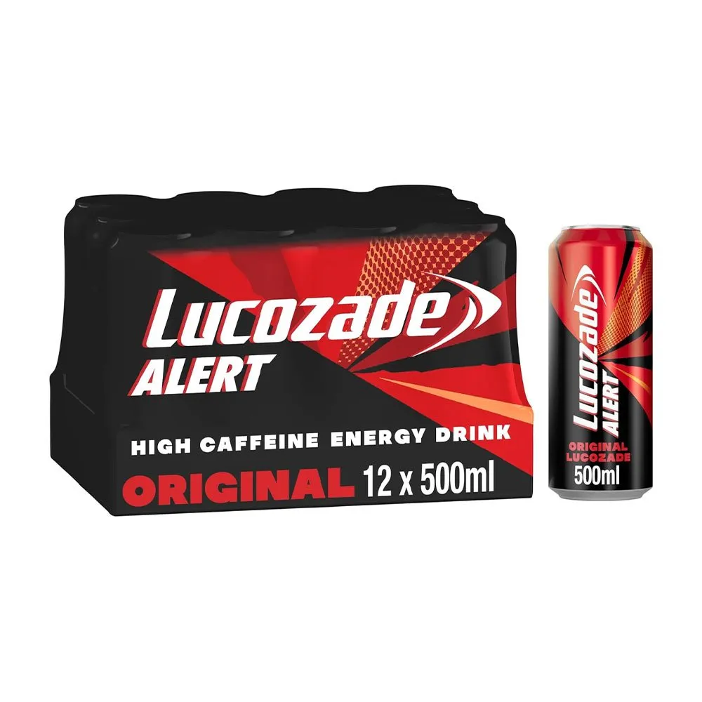 Lucozade-Alert-Original-Energy-Drink-500ml-Pack-of-12 Lucozade Alert Original Energy Drink 500ml Pack of 12