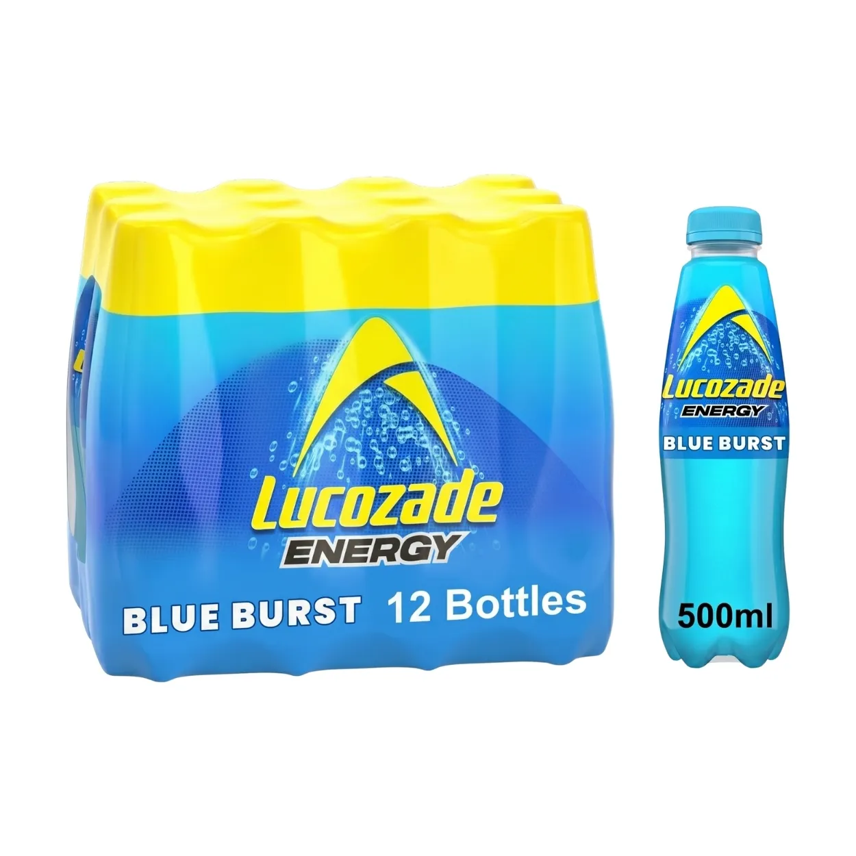 Lucozade-Energy-Blue-Burst-Soft-Drink-500ml-Pack-of-12 Lucozade Energy Blue Burst Soft Drink 500ml Pack of 12