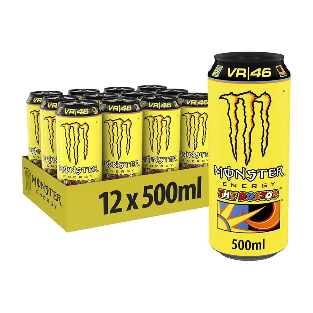 Monster-Energy-Rossi-VR46-The-Doctor-Energy-Drink-500ml-Pack-of-12 Monster Energy Rossi VR46 The Doctor Energy Drink 500ml – Pack of 12 - Image 1