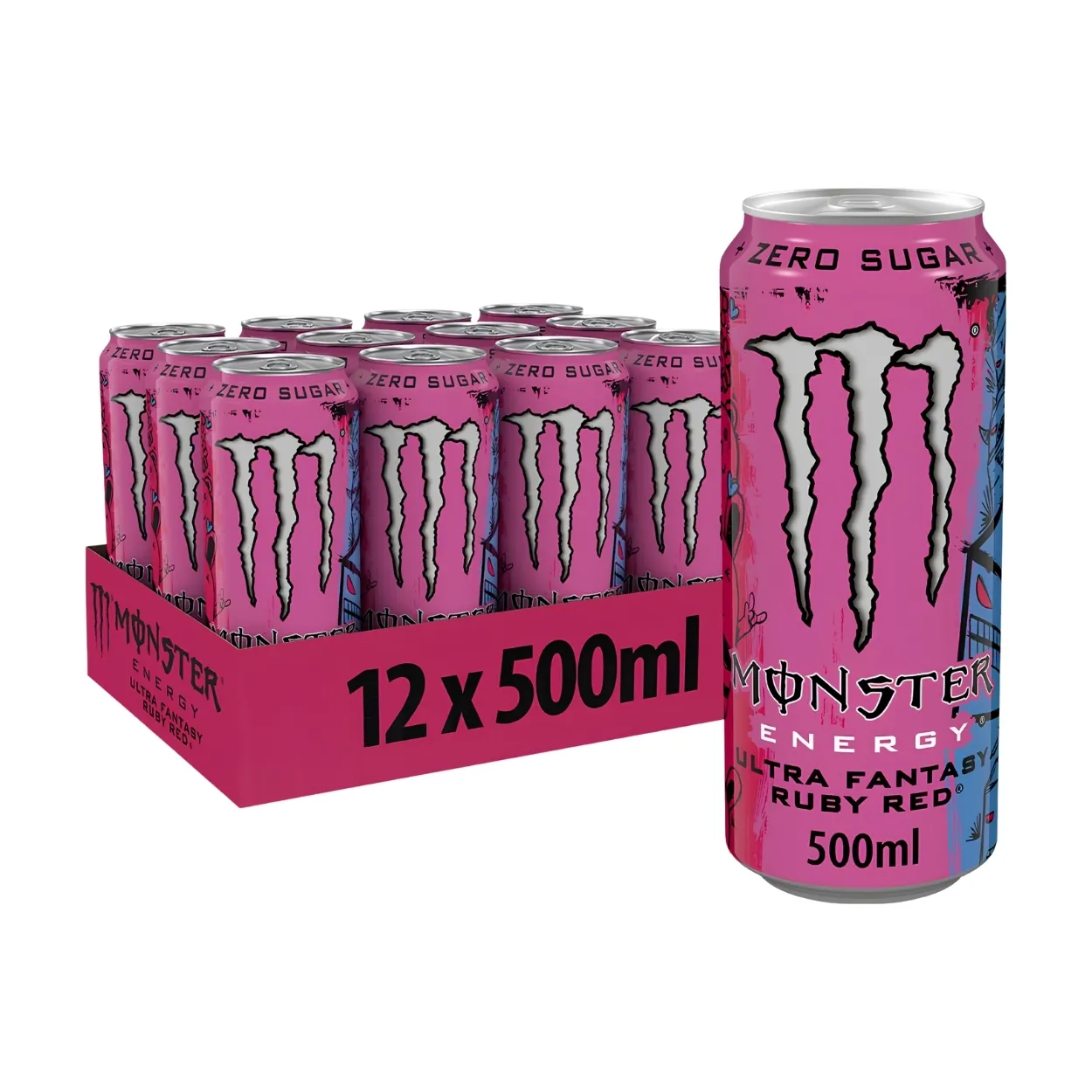 Monster-Energy-Ultra-Fantasy-Ruby-Red-Zero-Sugar-Energy-Drink-500ml-Pack-of-12 Monster Energy Ultra Fantasy Ruby Red Zero Sugar Energy Drink 500ml – Pack of 12 - Image 1