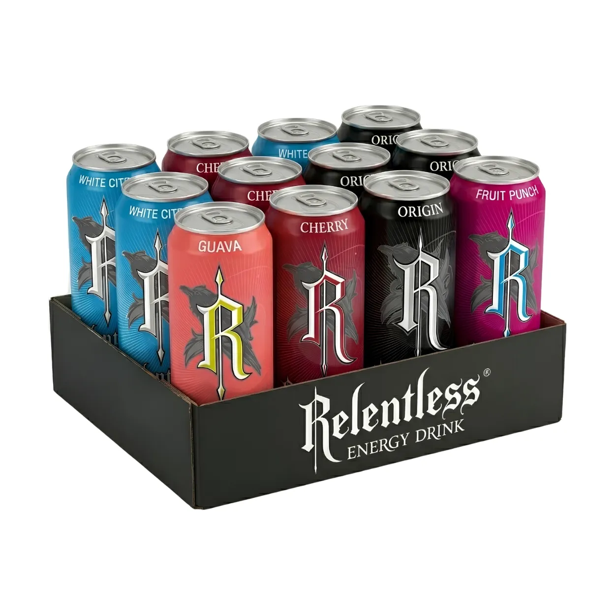 Relentless-Assorted-Flavours-Energy-Drink-500ml-Pack-of-12-2026 Relentless Assorted Flavours Energy Drink 500ml – Pack of 12 - Image 1