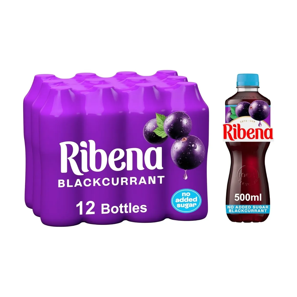 Ribena-Blackcurrant-No-Added-Sugar-Juice-Drink-500ml-Pack-of-12 Ribena Blackcurrant No Added Sugar Juice Drink 500ml Pack of 12