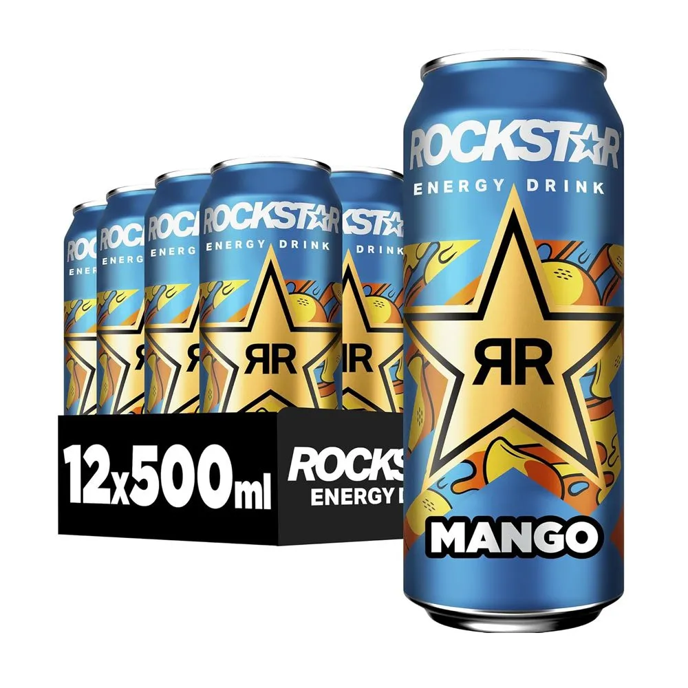 Rockstar-Mango-Energy-Drink-500ml-Pack-of-12 Rockstar Mango Energy Drink 500ml – Pack of 12 - Image 1