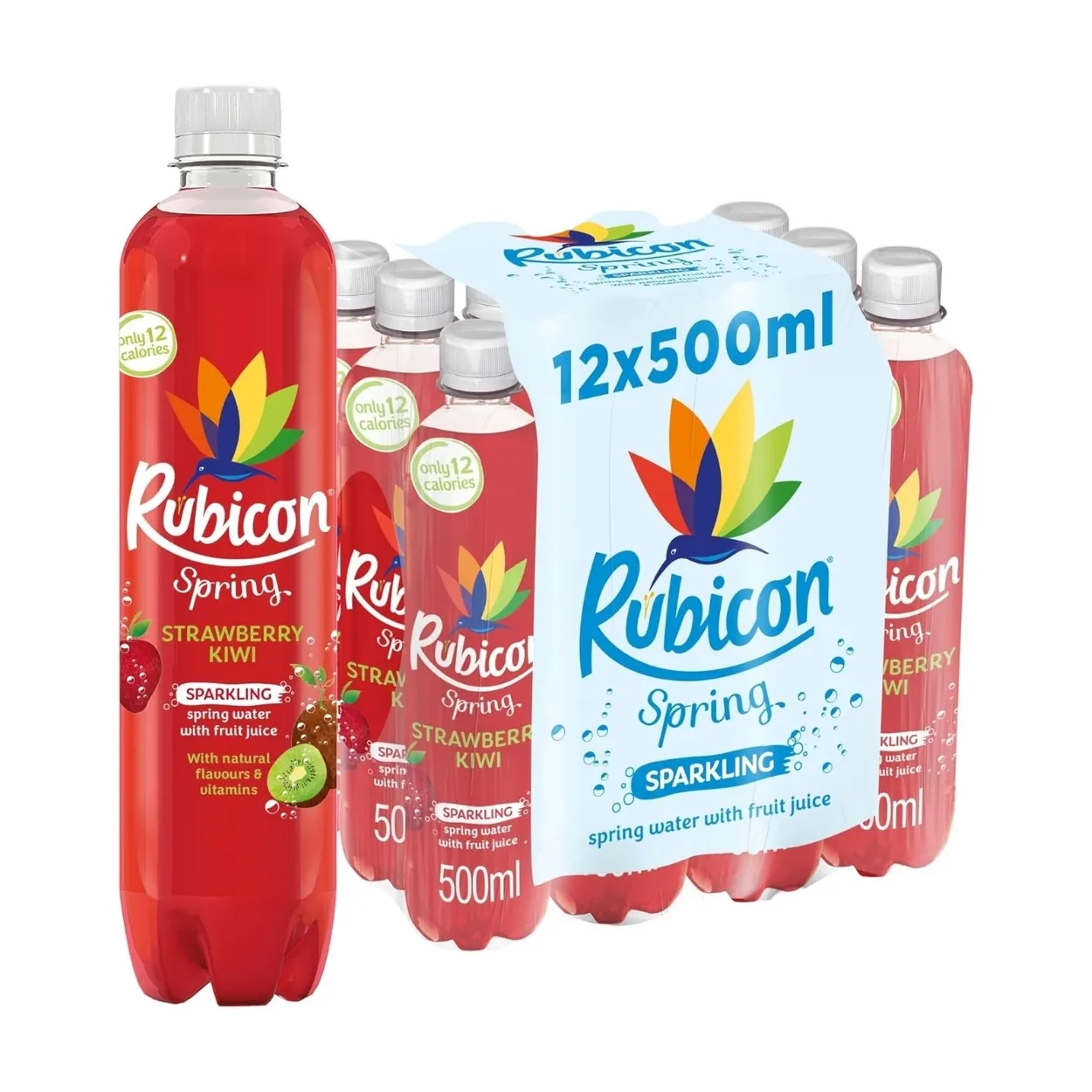 Rubicon-Spring-Strawberry-Kiwi-Sparkling-Flavoured-Water-500ml-Pack-of-12 Rubicon Spring Strawberry Kiwi Sparkling Flavoured Water 500ml – Pack of 12 - Image 1